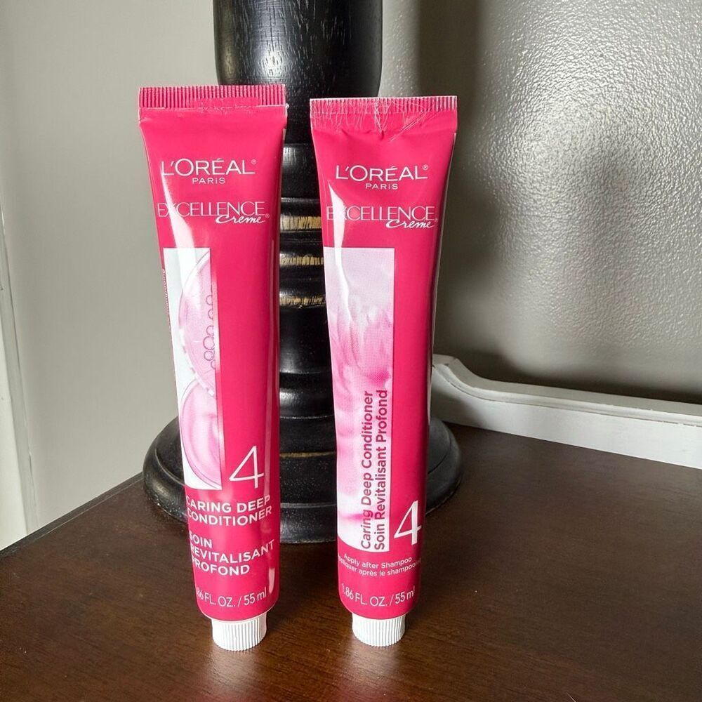 2 Tubes Of L'oreal Paris Excellence Creme Conditioner For Colored Hair Step 4